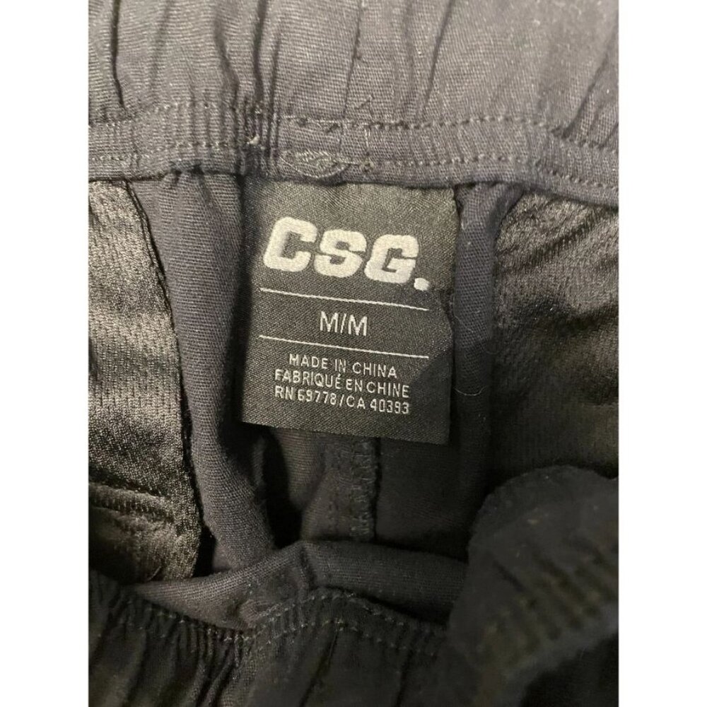 CSG Black Cargo Jogger Pants Cotton Blend Size M - Picture 9 of 11